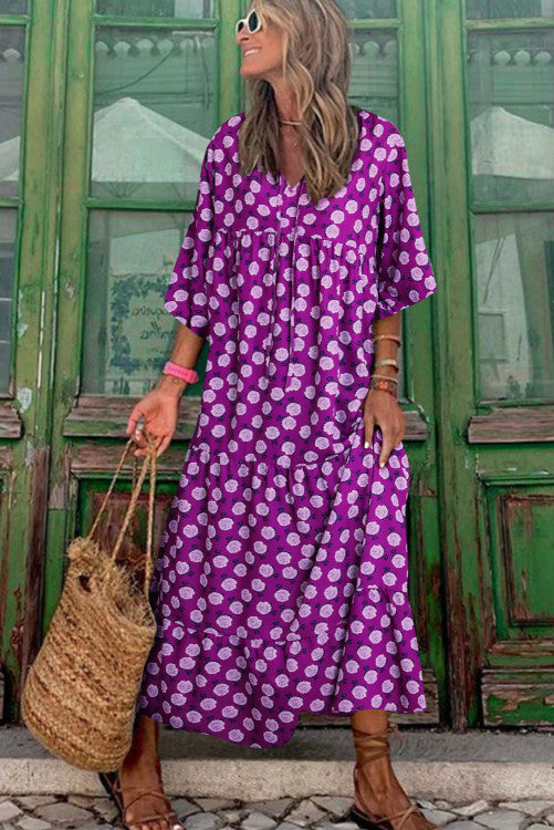 Purple Boho Maxi