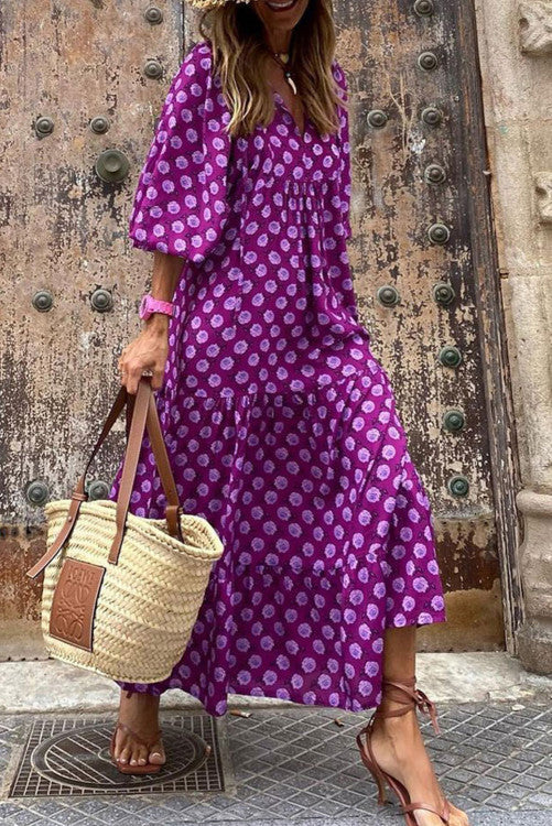 Purple Boho Maxi